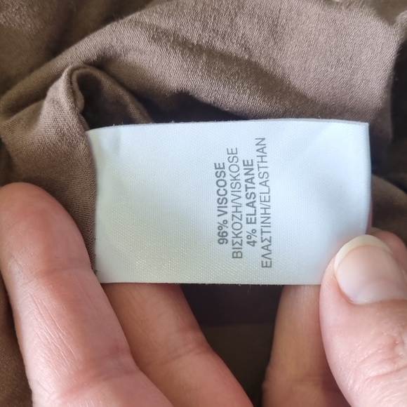 River Island, brown halter neck top, stretchy material, size 10 - Picture 7 of 7